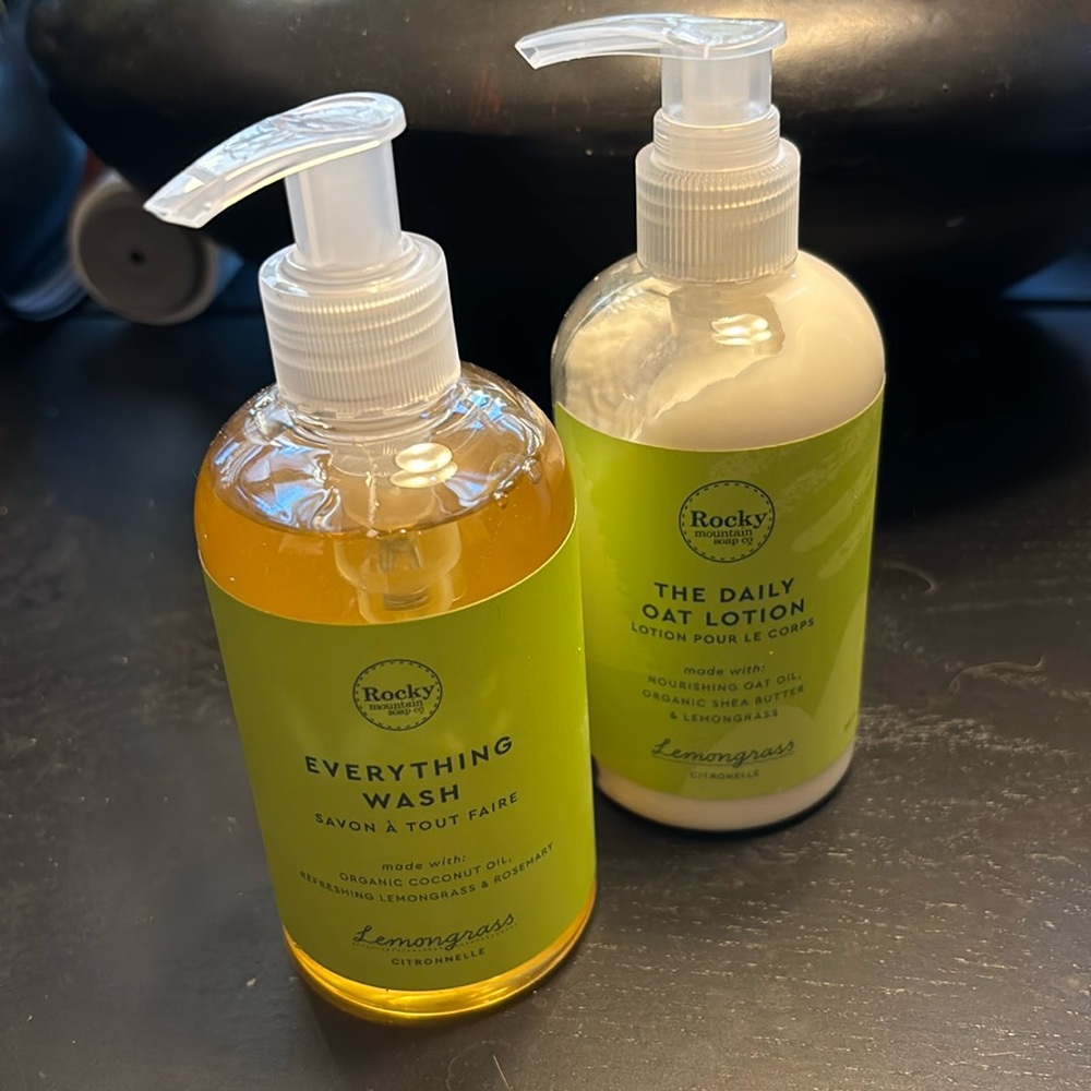Rocky Mountain Soap Company Lemongrass Set